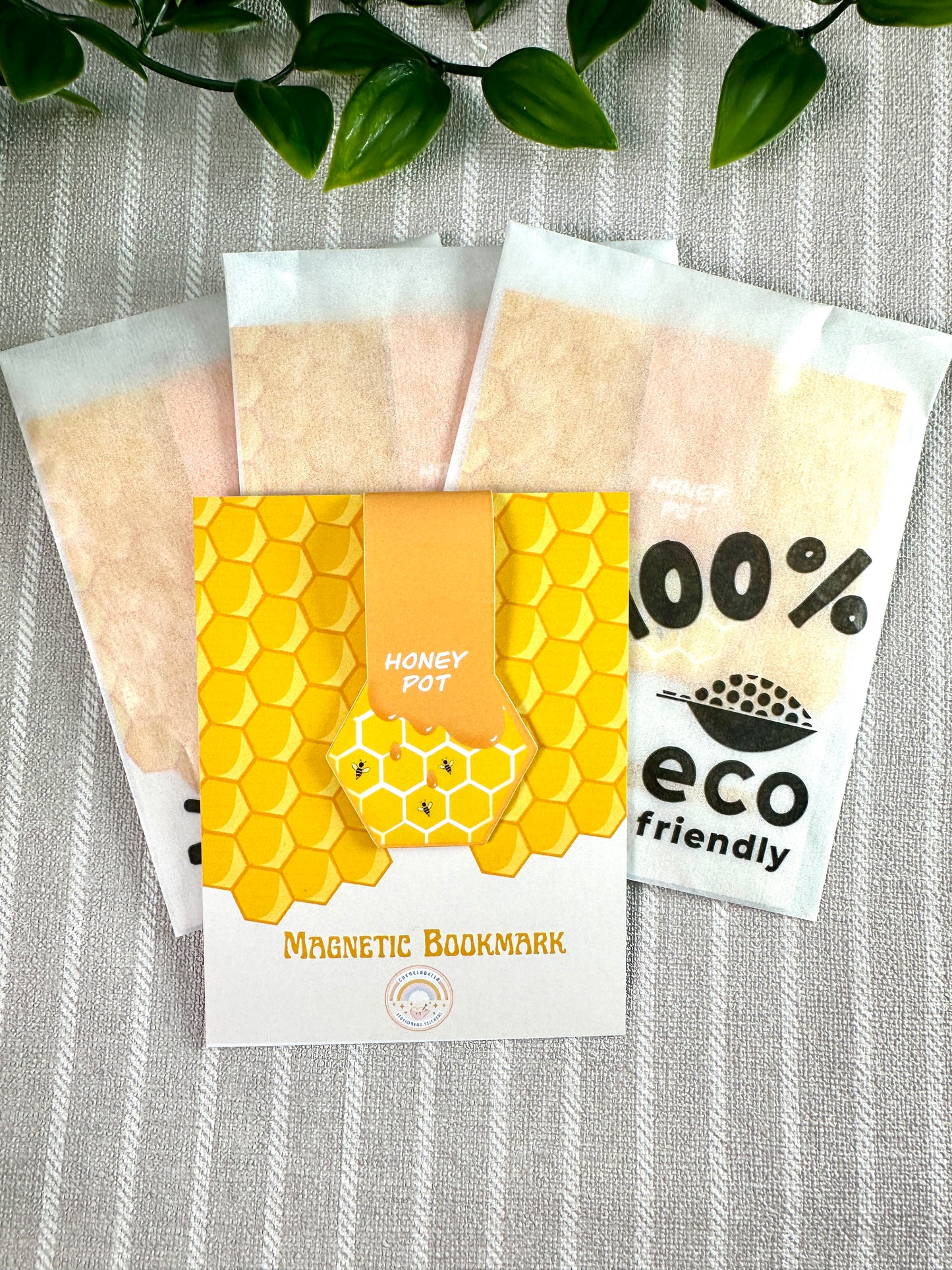 Bee Honeycomb Magnetic Bookmark