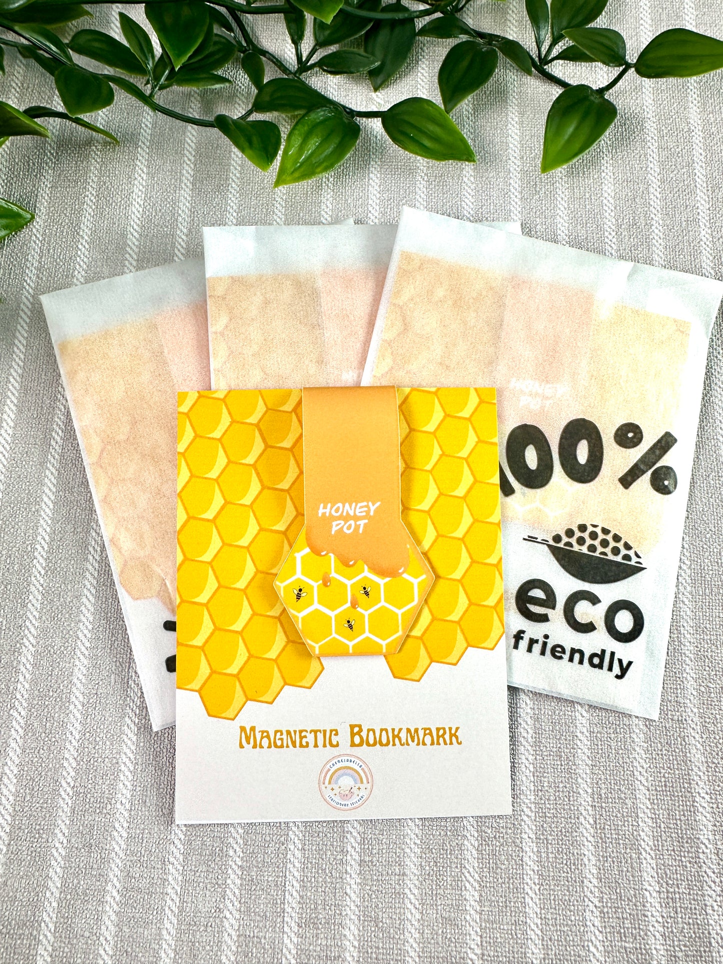 Bee Honeycomb Magnetic Bookmark