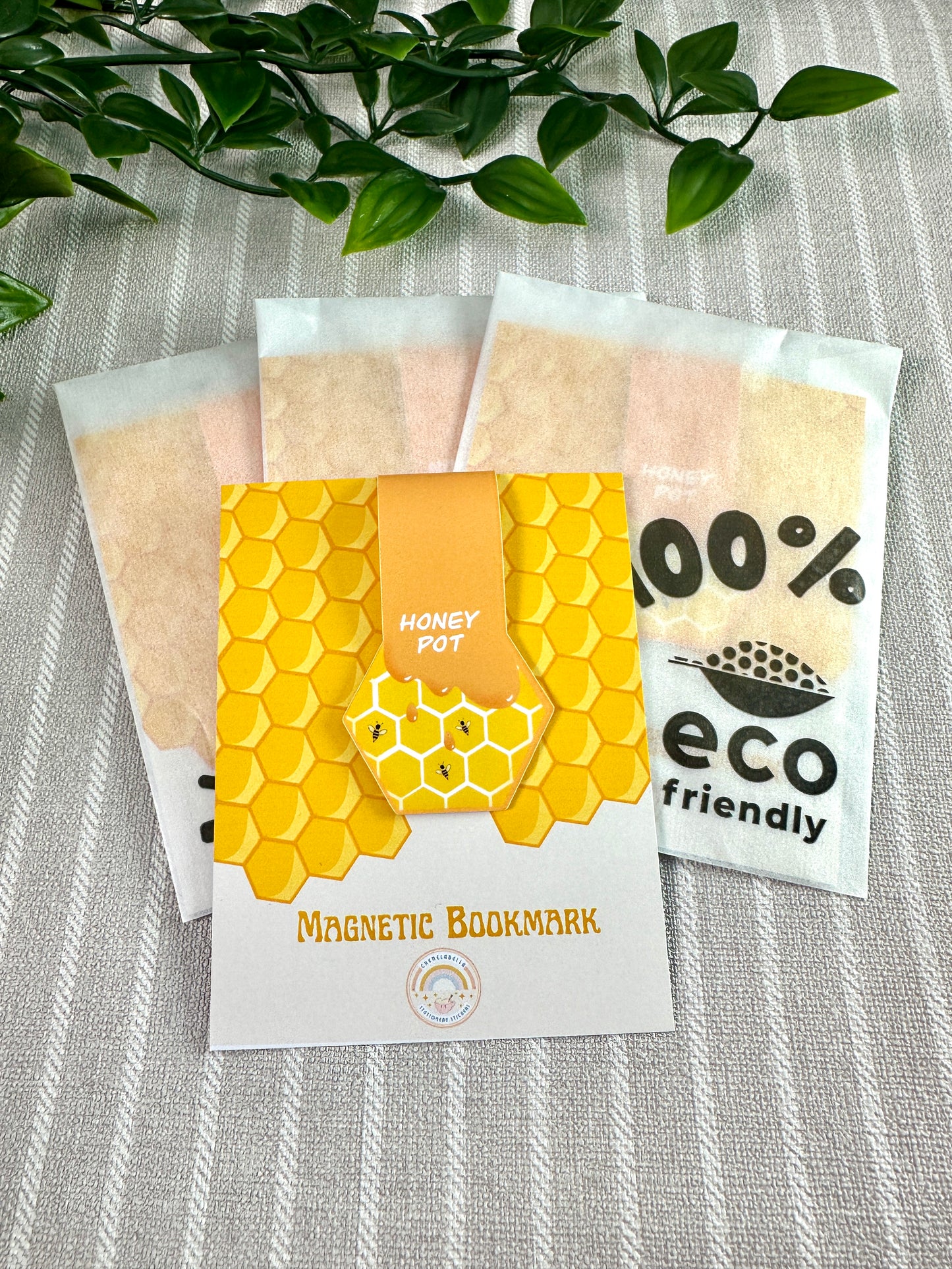 Bee Honeycomb Magnetic Bookmark