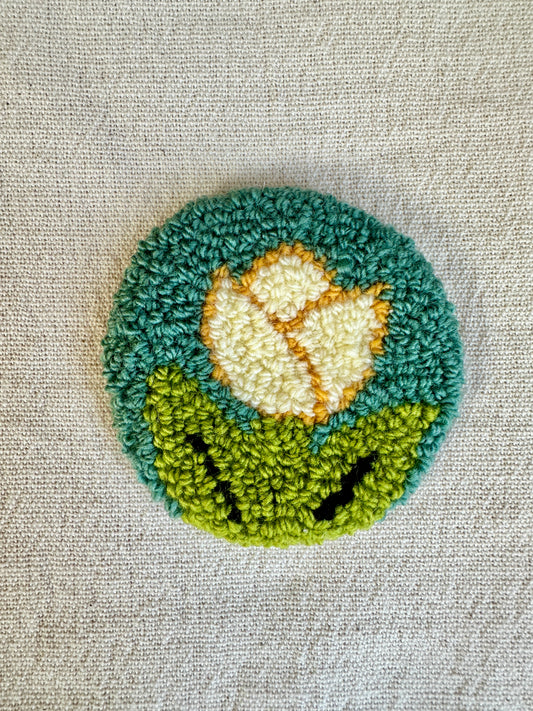 Punch Needle Tulip Car Coaster