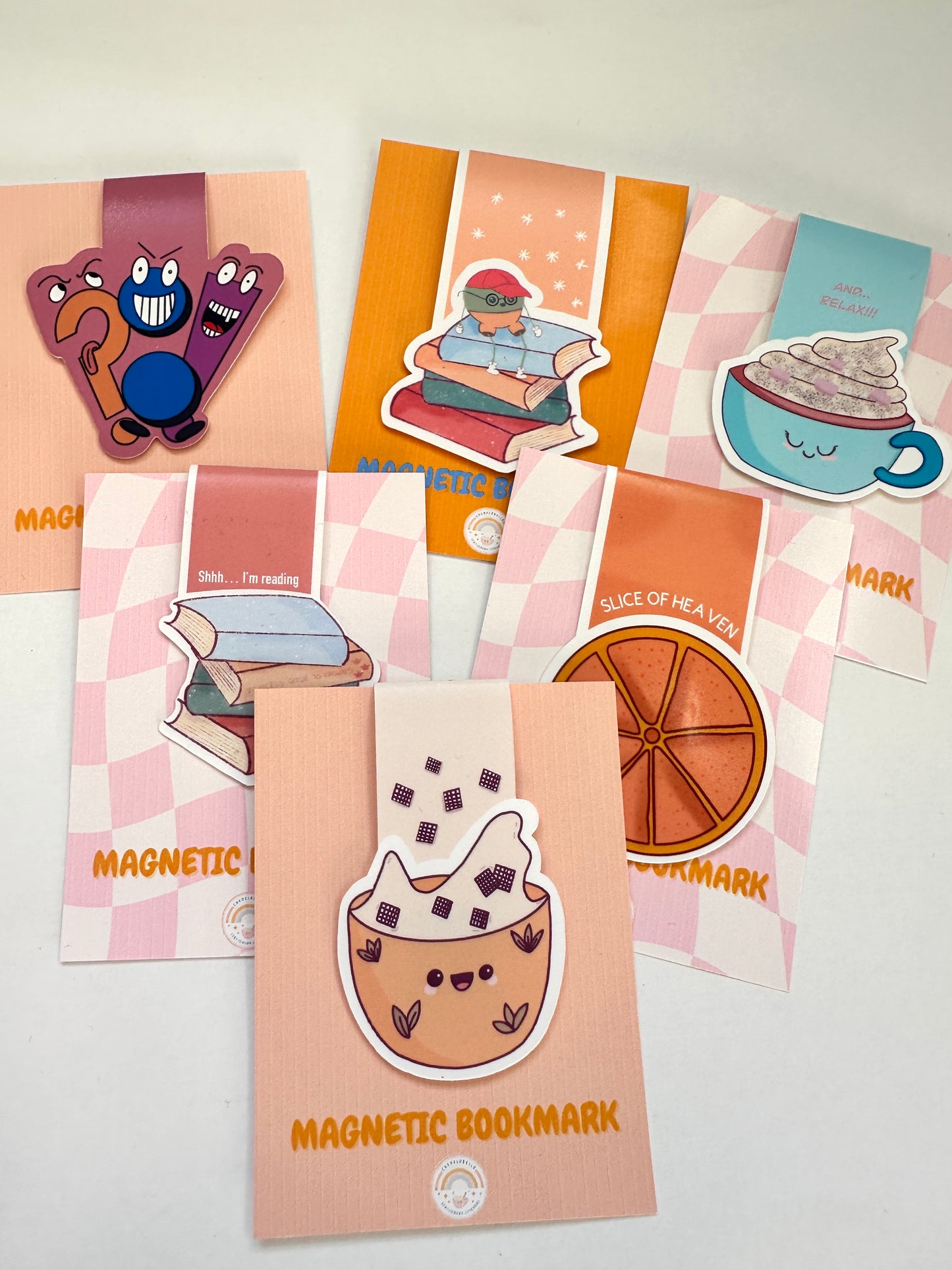 Cute Kawaii Bowl of Cereal Magnetic Bookmark