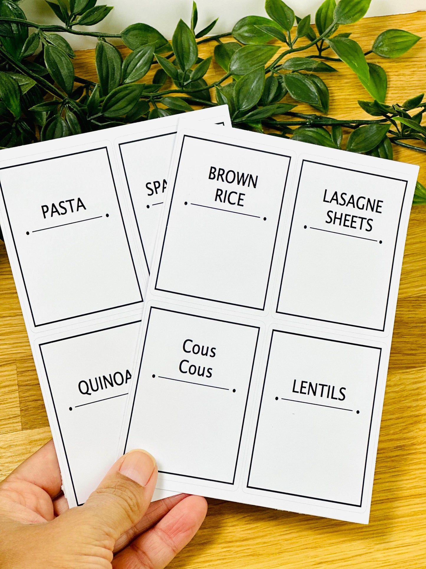waterproof pantry labels home organisation labels held up