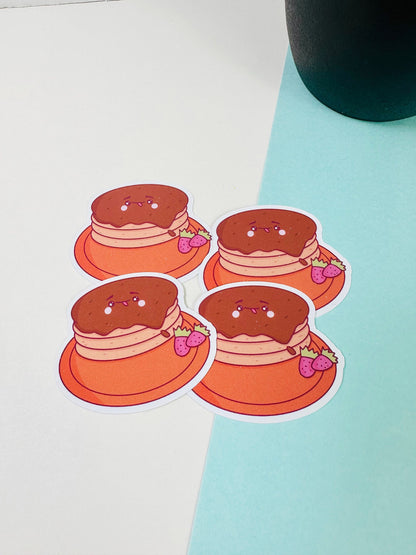 Pancake Kawaii Waterproof Sticker in a group