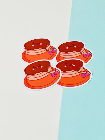 Pancake Kawaii Waterproof Sticker as a group
