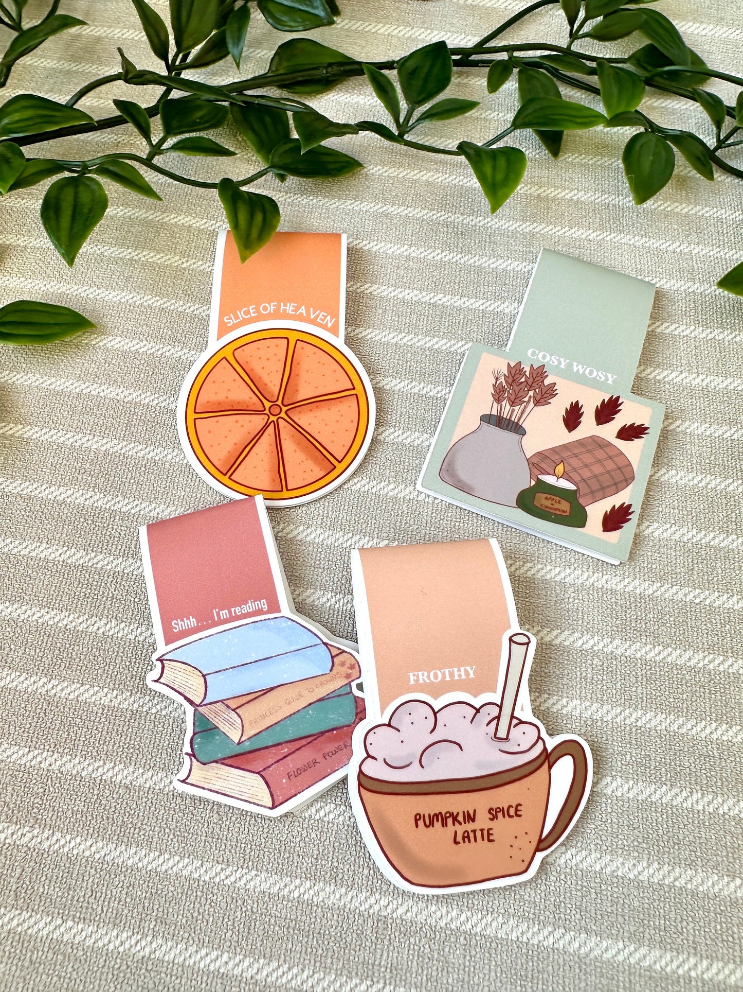 Stack of Books Magnetic Bookmark