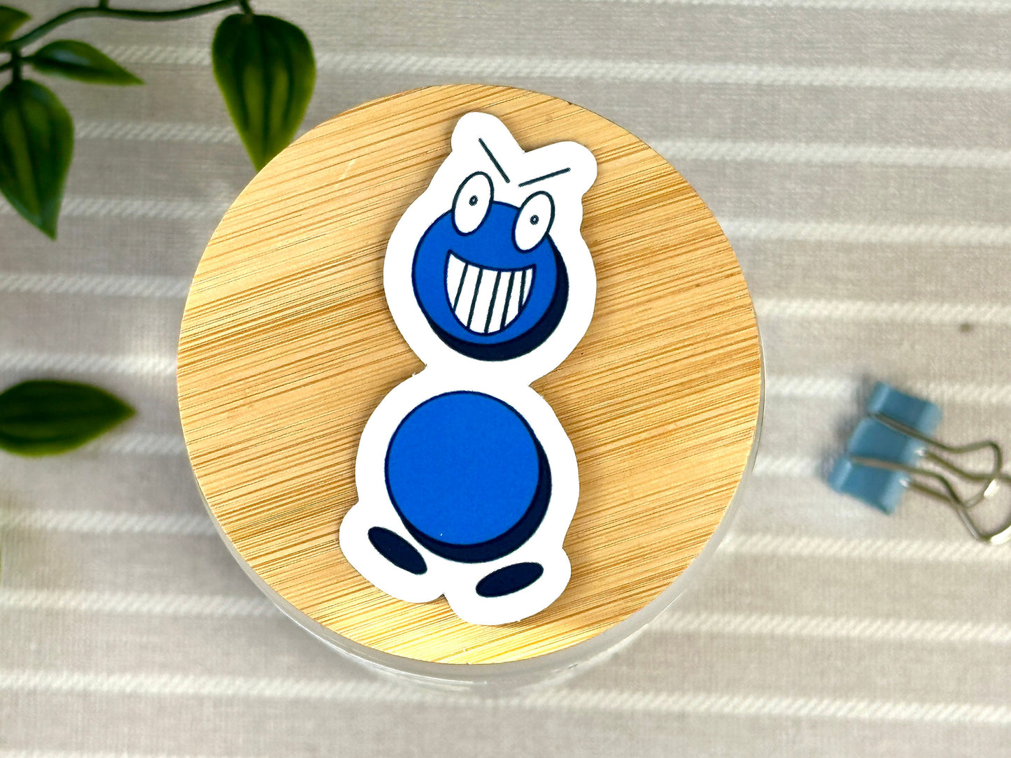 cute character vinyl sticker pack colon close up