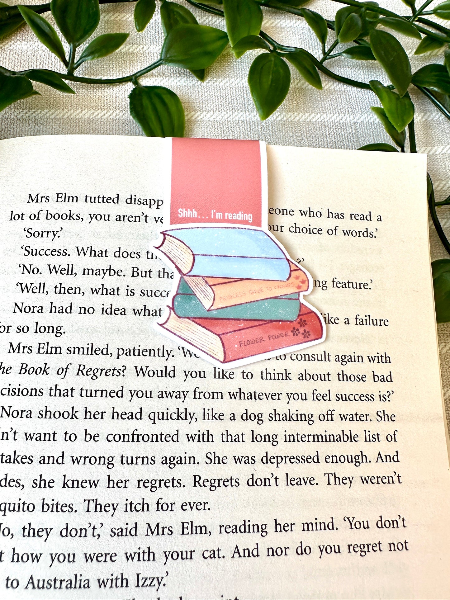 Stack of Books Magnetic Bookmark