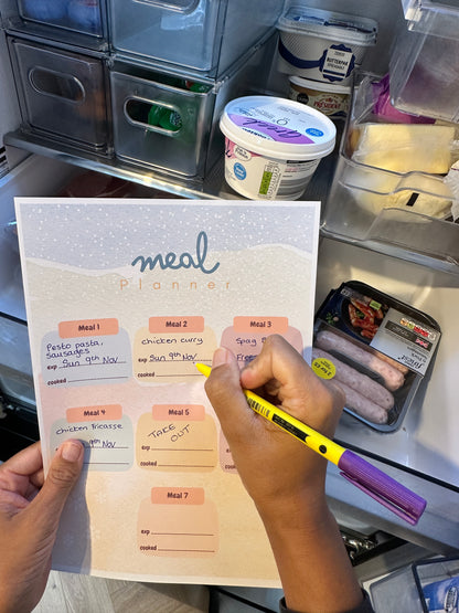 A4 Weekly Meal Planner Notepad
