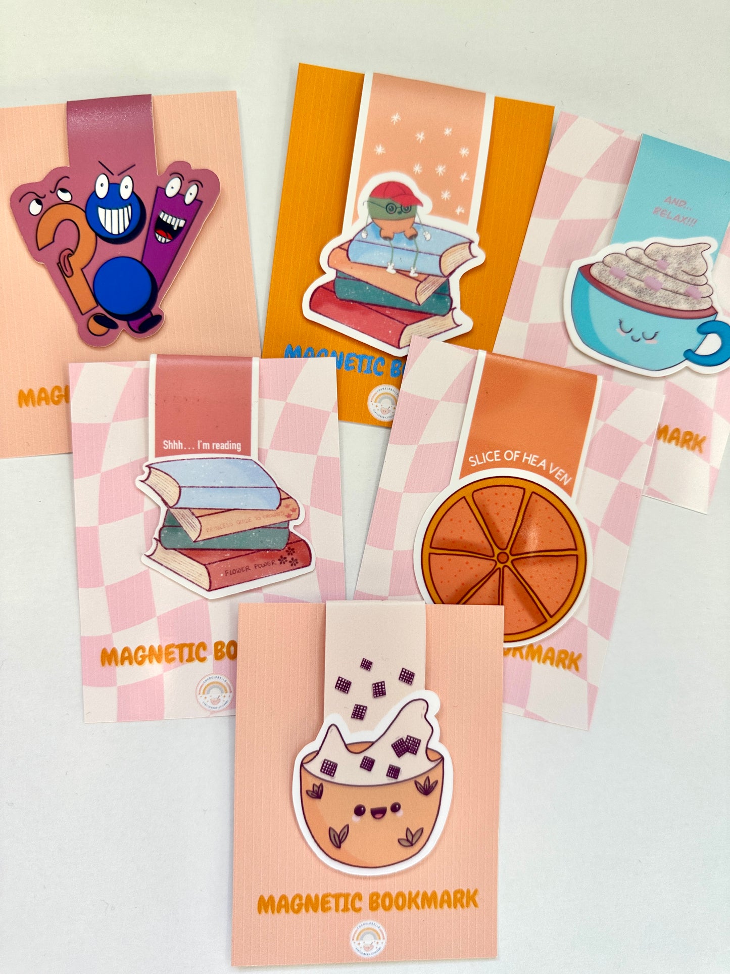 Cute Kawaii Bowl of Cereal Magnetic Bookmark