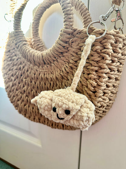 Cute Plush Crochet Croissant