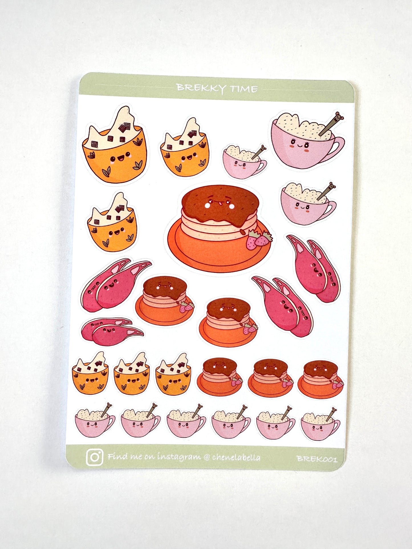 Cute Breakfast Sticker Sheet