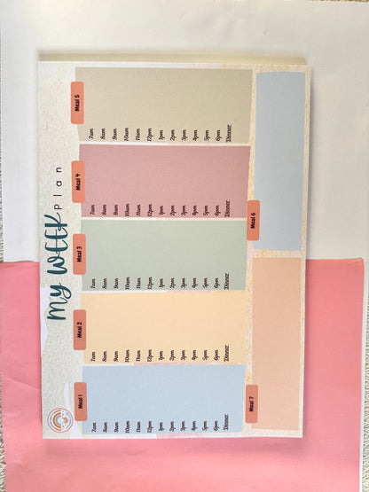 Whole Week Desk Planner Pad, A4 Notepad