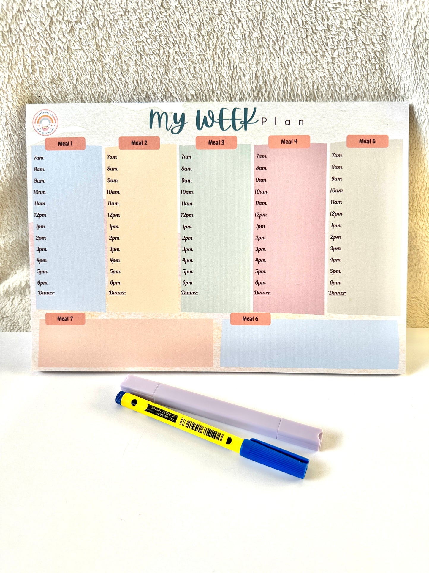 Whole Week Desk Planner Pad, A4 Notepad
