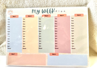 Whole Week Desk Planner Pad, A4 Notepad