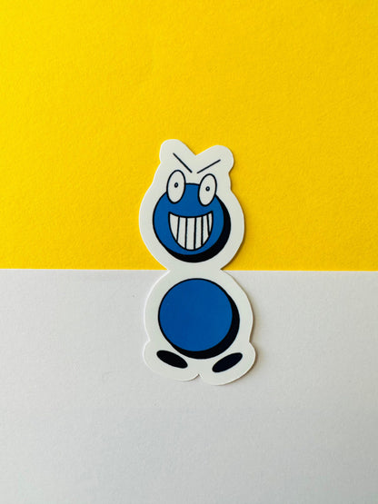 Mr Colon Cute Vinyl Waterproof Sticker by itself