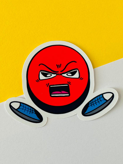 Mr Full Stop Cute Vinyl Waterproof Sticker by himself