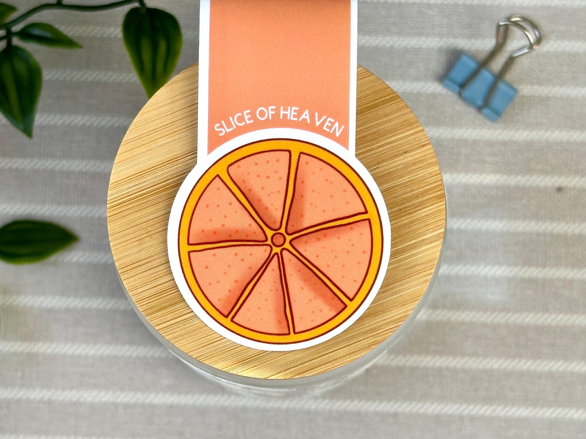 Orange Slice Magnetic Bookmark